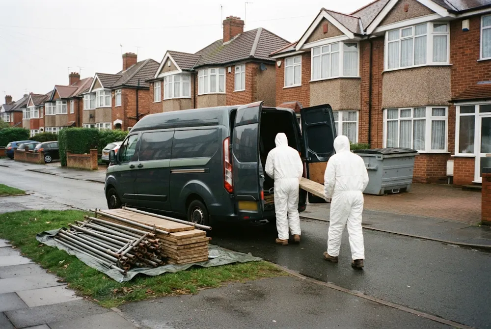 Waste collection van